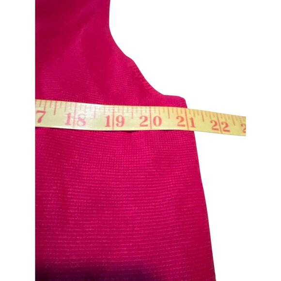 Chicos Red Sleeveless Open-Front Vest Size L Cotton Rayon Blend - Picture 2 of 7
